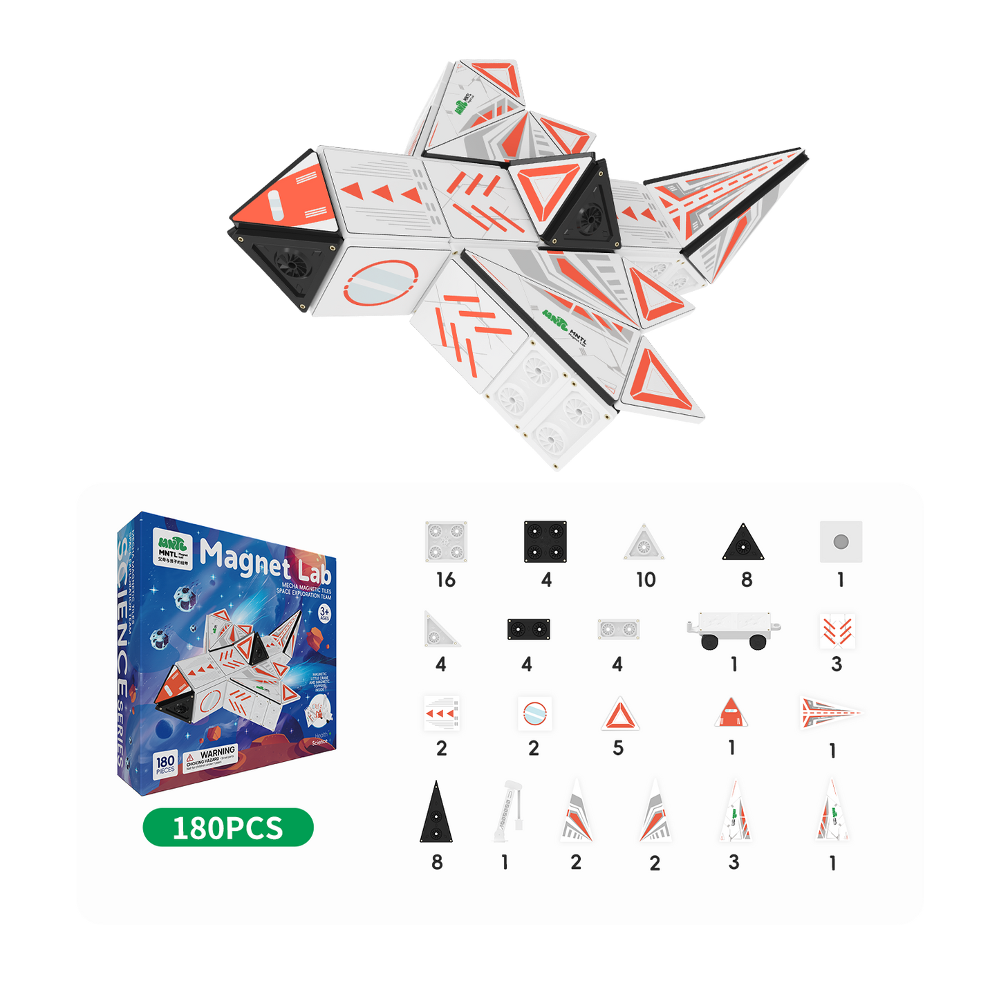 Magnetisk Rumunivers - 180 dele